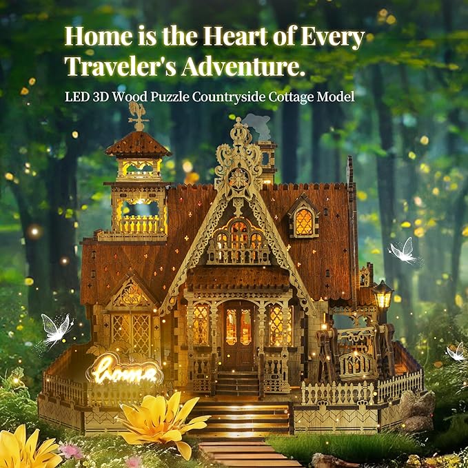 DIY Miniature Building Kit with Spark LED Lights